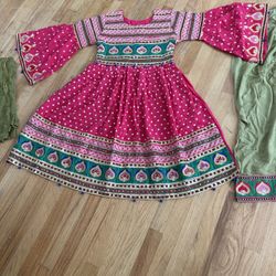 Kameez Shalwar Dupatta Size Med Bell Sleeves 