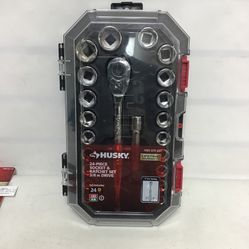 Husky 24 Piece Socket And Ratchet Set 3/8 In Drive 