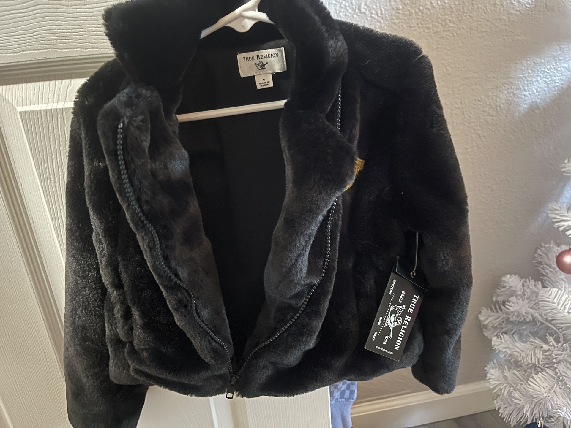 TRUE RELIGION FUR COAT