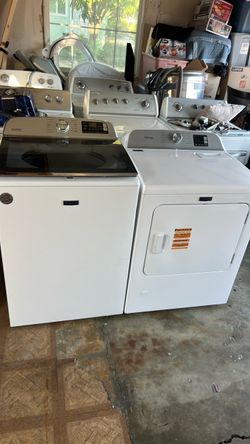 Set of Maytag washer and gas dryer