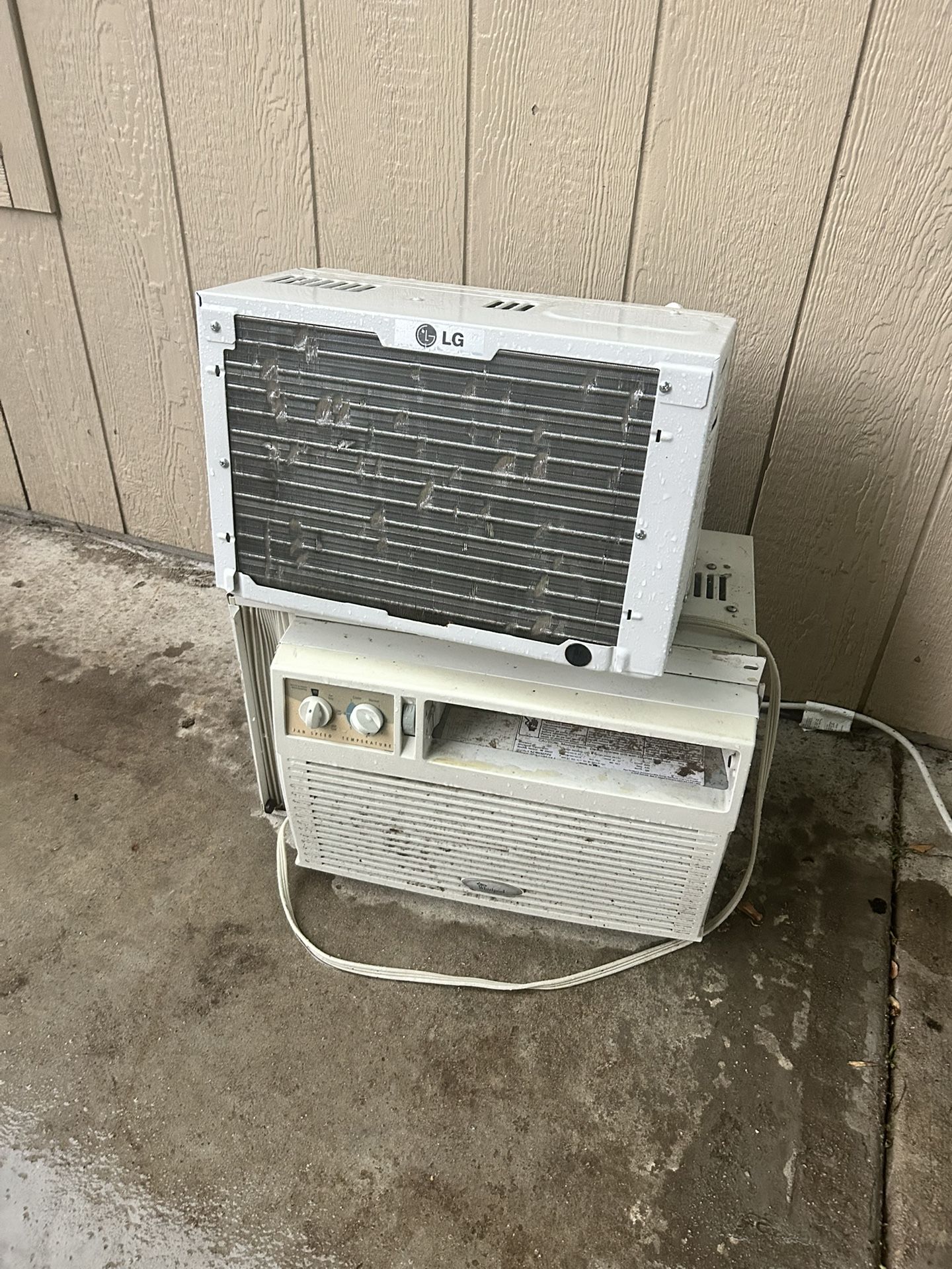 2 Window Units.. I Believe They’re 16 Inches Wide