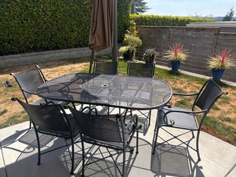 Outdoor Wrought Iron dining set