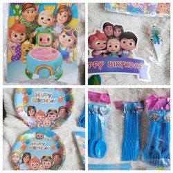 Cocomelon Birthday Party Supplies Set