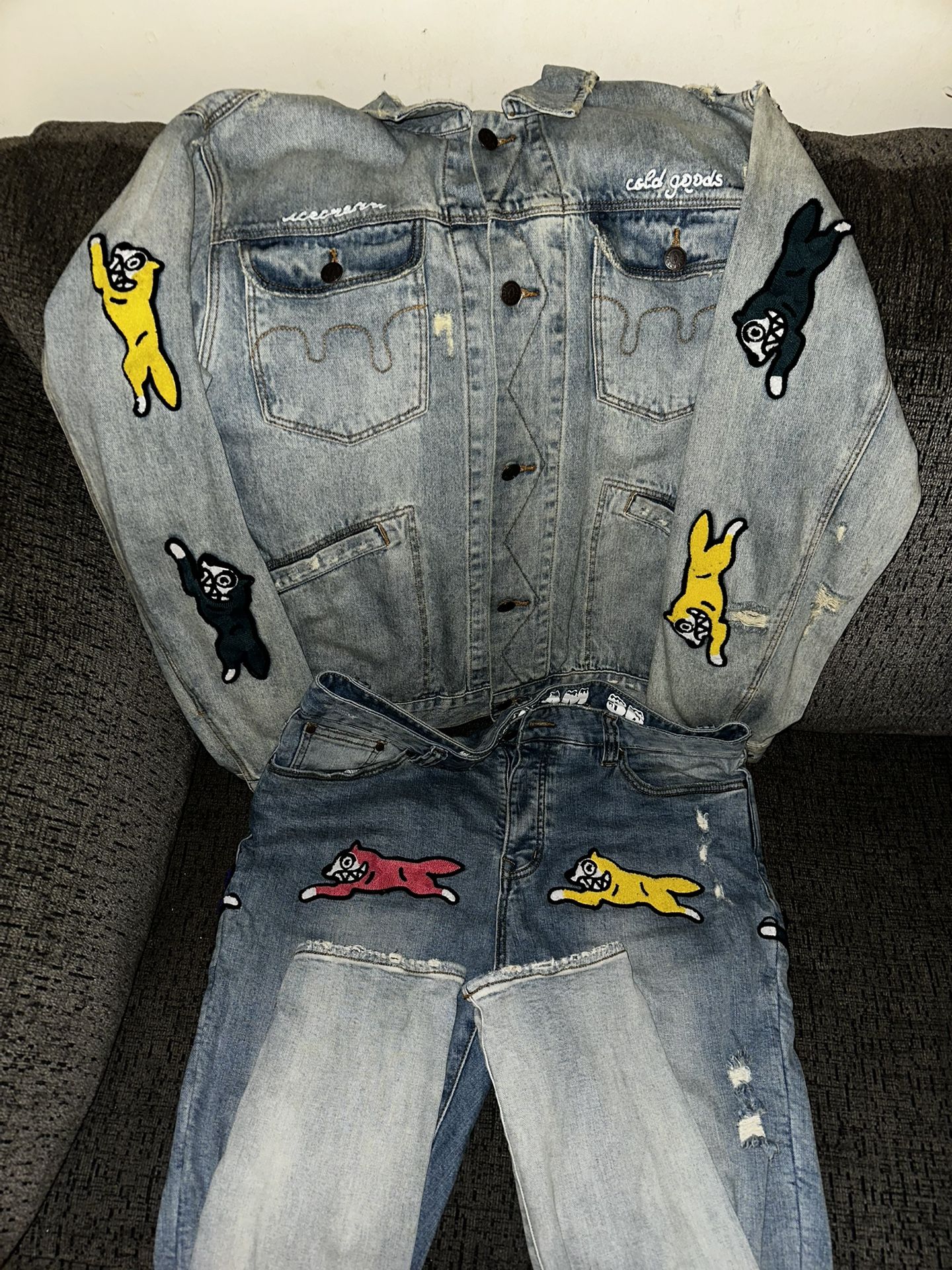 Ice Cream Denim Jean Suit Very Rare