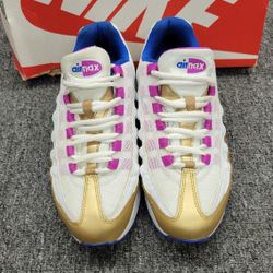Nike Air Max 95 LE GS Peanut Butter Jelly Sneakers 310830-120 Size 6Y 