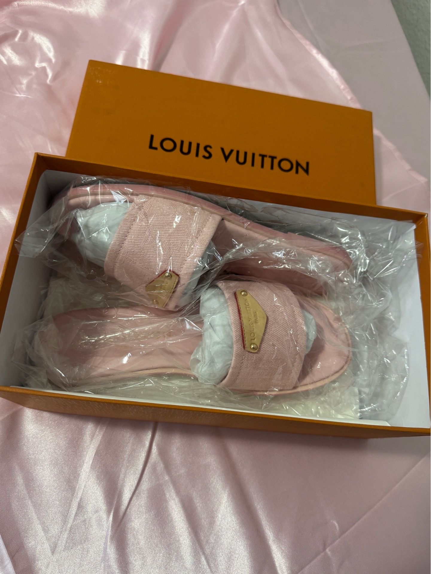 Pink Louis Vuitton Sandals