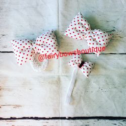 Valentine's Day bows & headbands