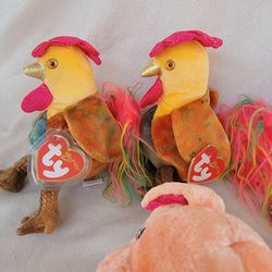 4 ZODIAC TY BEANIE BABIES EXCELLENT CONDITION 