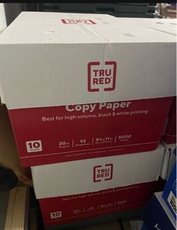 TRU RED™ 8.5" x 11" Copy printer Paper buy 5 boxes get ONE FREE