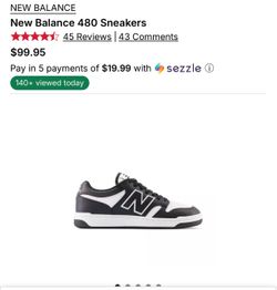 New Balance 480 Low-Top Sneakers