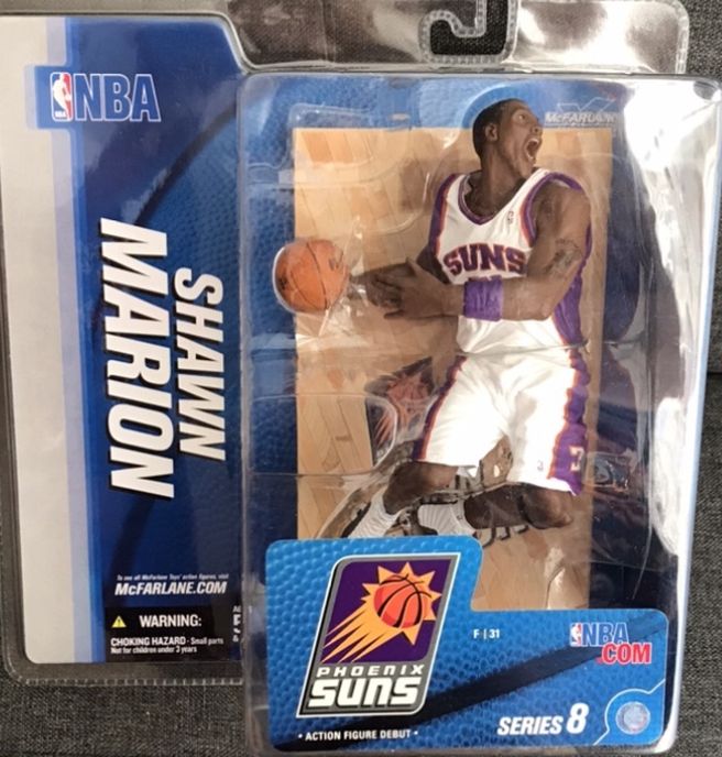 McFarlane Toys NBA Sports Picks Series 8 Action Figure Shawn Marion (Phoenix Suns) White Jersey