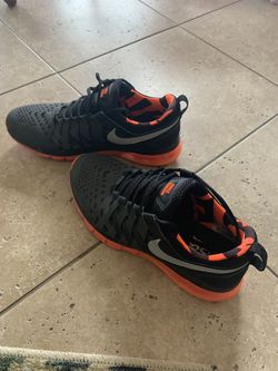 Nike Black & Orange Fingertrap Max Size 11.5
