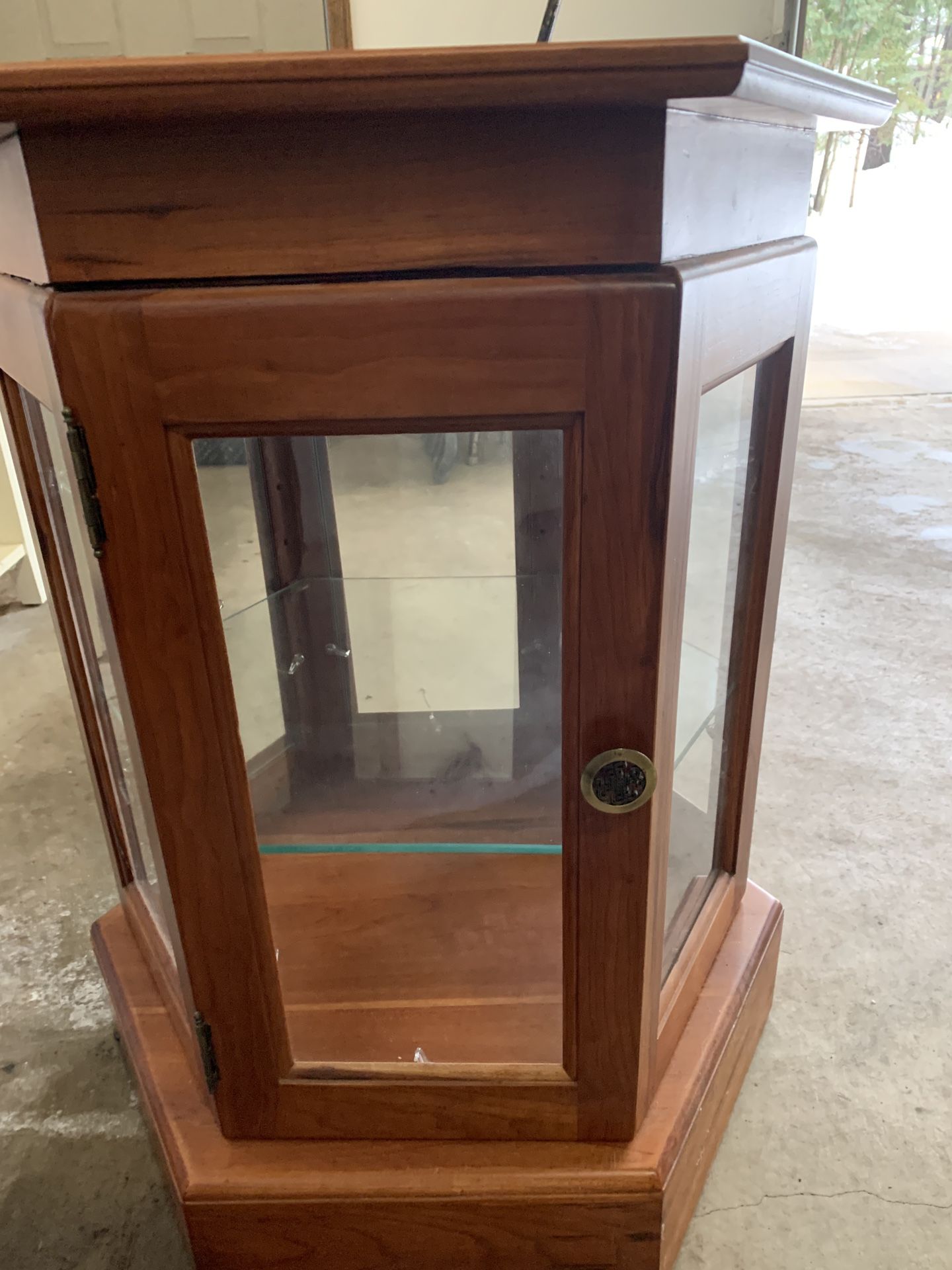 End Table Glass Cabinet 