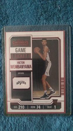 Victor Wembanyama [Red Game Ticket] #11 [Rookie]