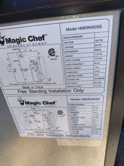 Magic Chef HMDR450SE Refrigerator
