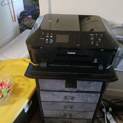 Printer Cart And Printer  Thumbnail