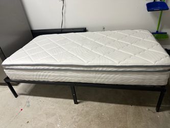 🛏️ Colchón + Base de Metal / Mattress + Metal Bed Frame 🛏️
