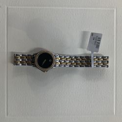 Movado Watch Stainless Steel W/ Gold Bezel