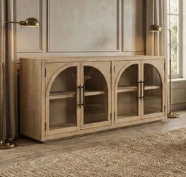 Modern Farmhouse 70” Natural Sideboard Brand New In Box