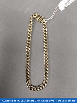 Cuban Link Bracelet - Yellow Gold 10k (.417) 7.7 grams 9 inch