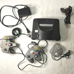 Nintendo 64 Console with 2 Controllers