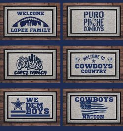 Custom Dallas Cowboys Doormats