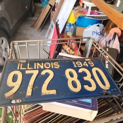 1949 license plate