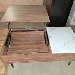 Split Top Coffee Table With Hinged Lid And Storage Brand New