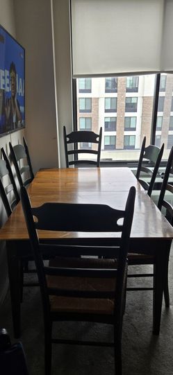 Large wooden  table set
