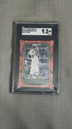 2023-24 Panini Prizm DP Victor Wembanyama Red Ice Prizm SGC 9.5 MINT+