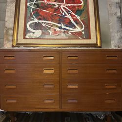 Crafted in Denmark 8 drawers midcentury chest