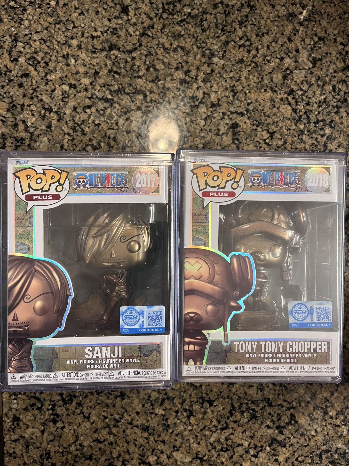 One Piece Bronze Sanji And Chopper Funkos 