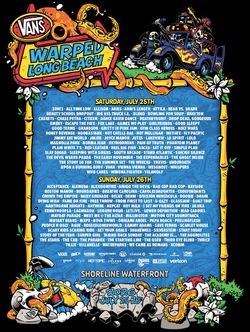 Vans warped tour LB july 25-26