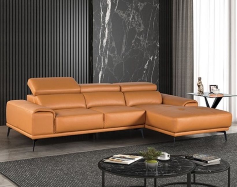 Modern Leather Sectional Brand New -available In 3 Colors