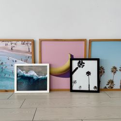 FRAMED BEACH WALL ART 