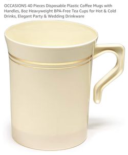 Disposable tea/coffee cups