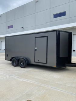 New 7x16 Enclosed Trailer