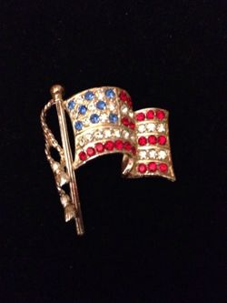 American flag brooch