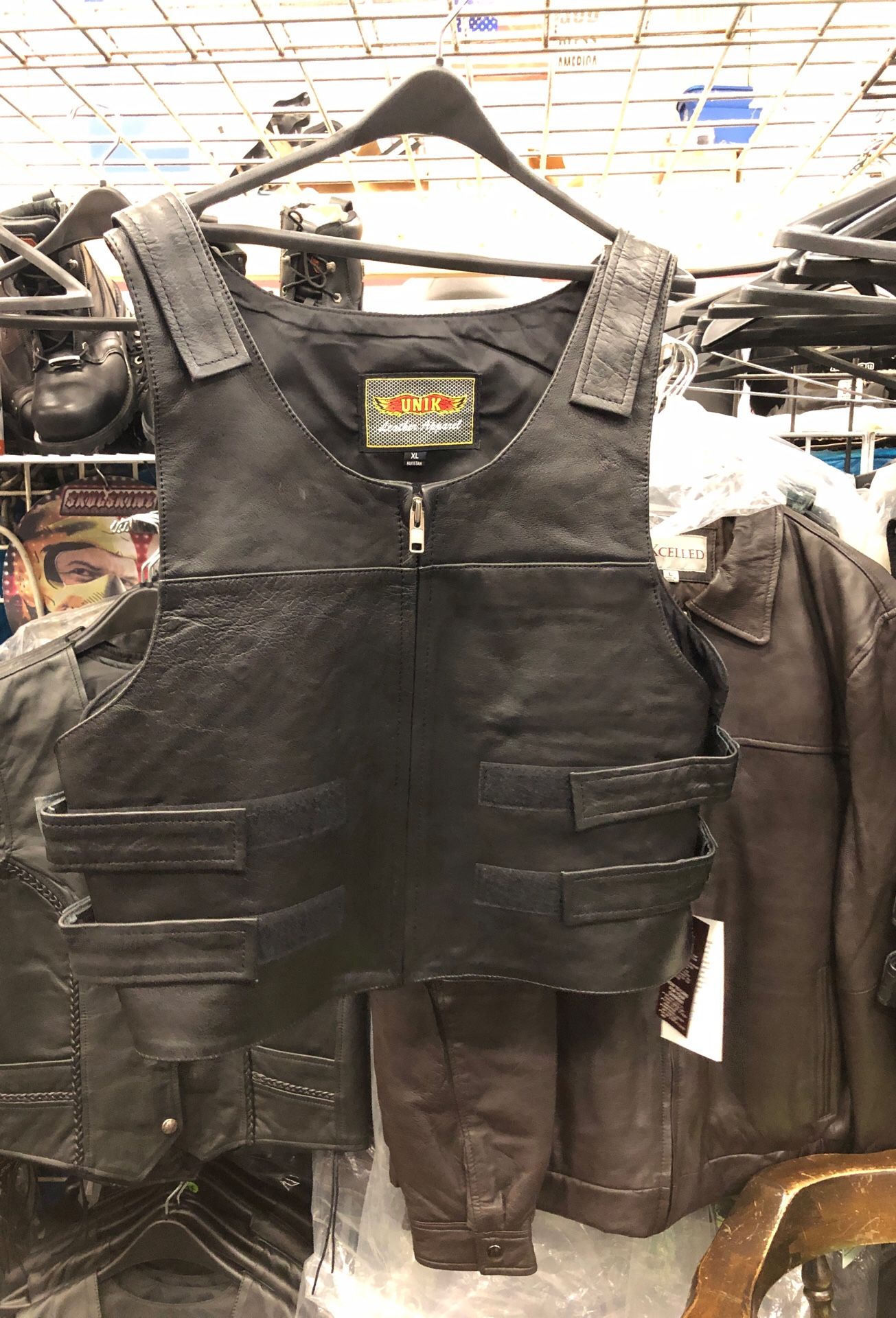 Bullet Proof Style Leather Vest