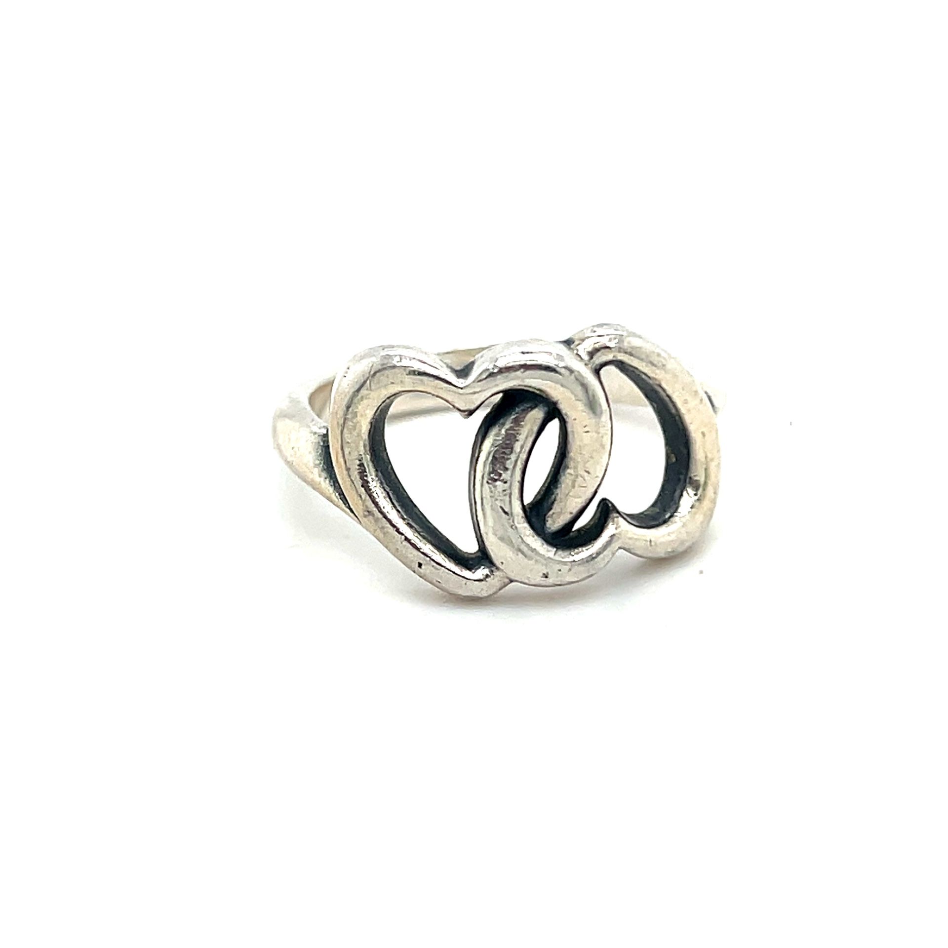 James Avery Linked Hearts Ring