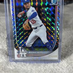 2025 Topps Mookie Betts Geometric Refractor Numbered To 499 