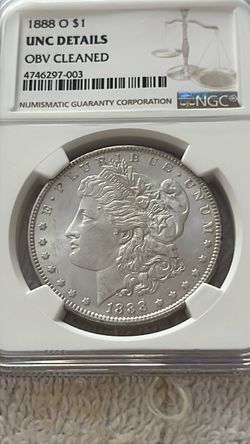1888-O Morgan Silver Dollar NGC UNC Details