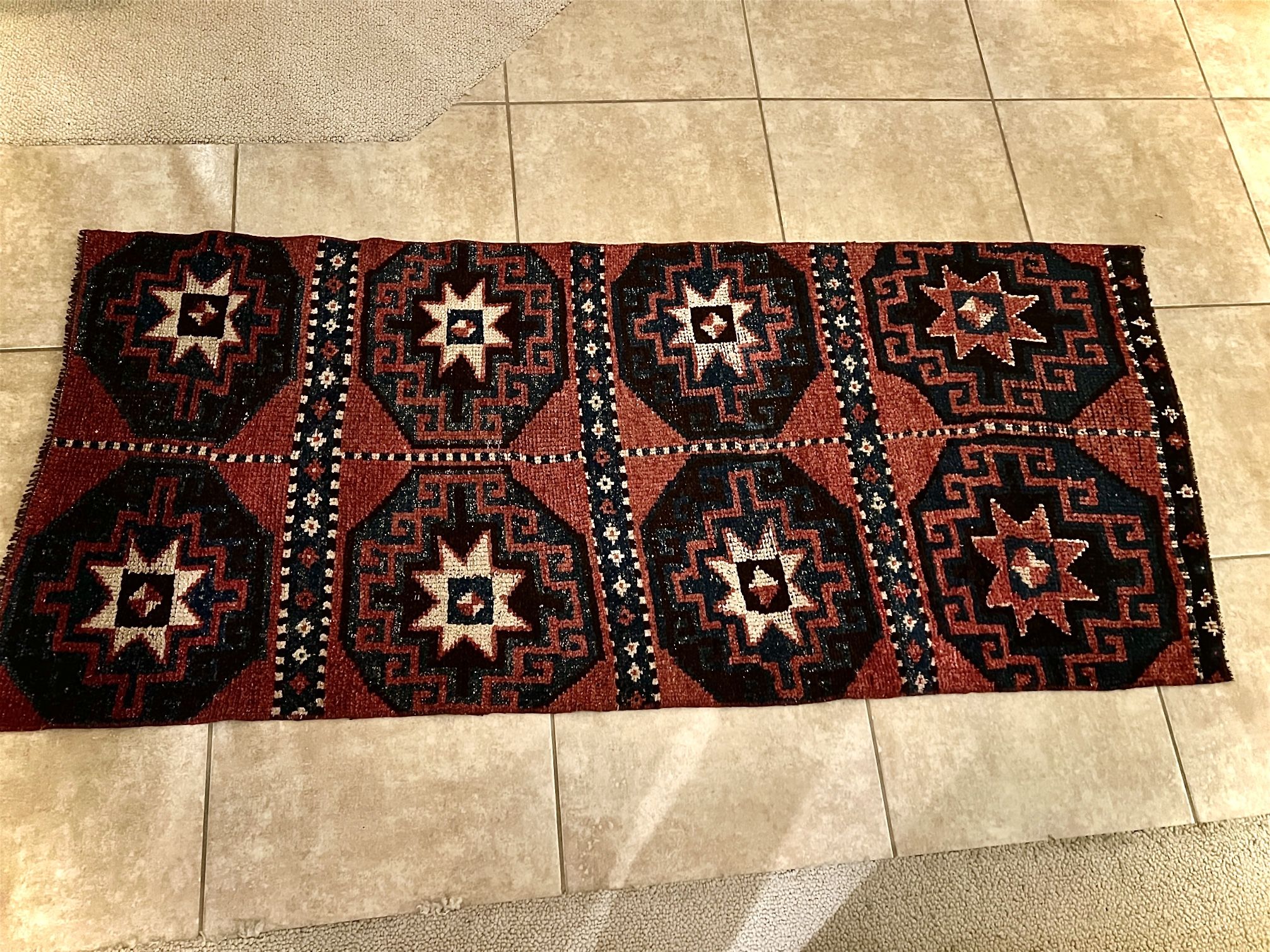 Gorgeous Hand-Knotted Wool Runner Rug