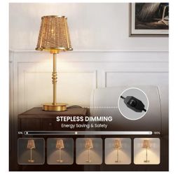 NEW Gold Metal Table Lamp