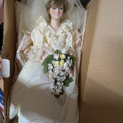 Porcelain  Princess Diana Doll