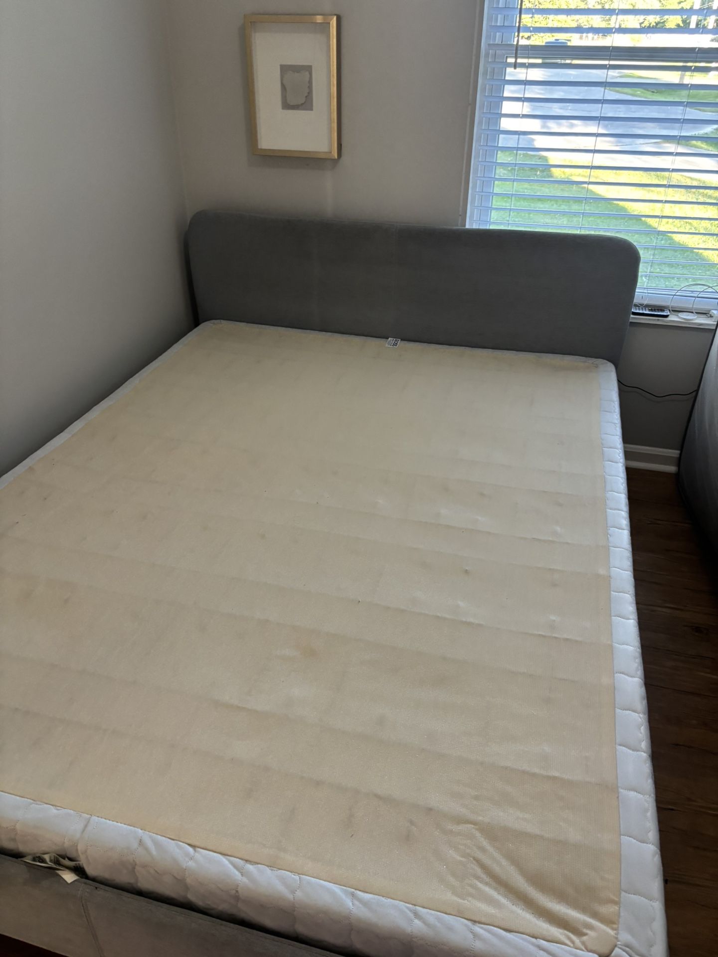 Elegant Grey Bed Frame