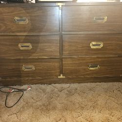 Vintage (1970's) Dixie campaigner Dresser 6 Drawer