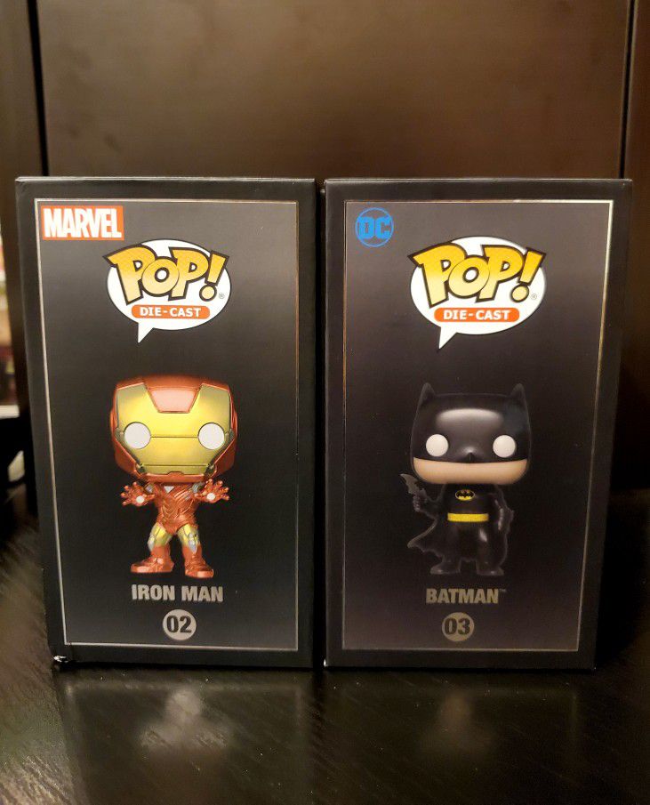 Iron Man And Batman Day Die Cast Funko Shop Exclusive