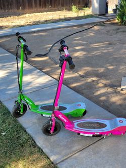 Razor Electric Scooters – Green and Pink E150