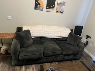 Large Dark Gray Sofa/Couch
